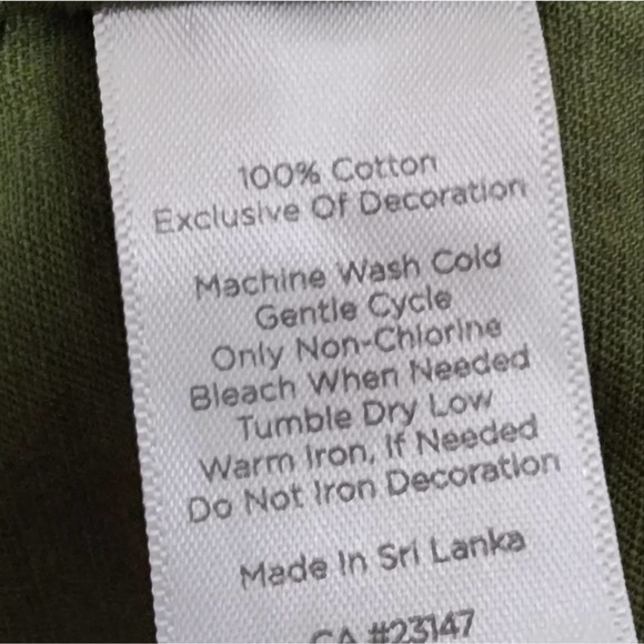 Talbots khaki green pom pom blazer military jacket Size medium - Picture 7 of 7